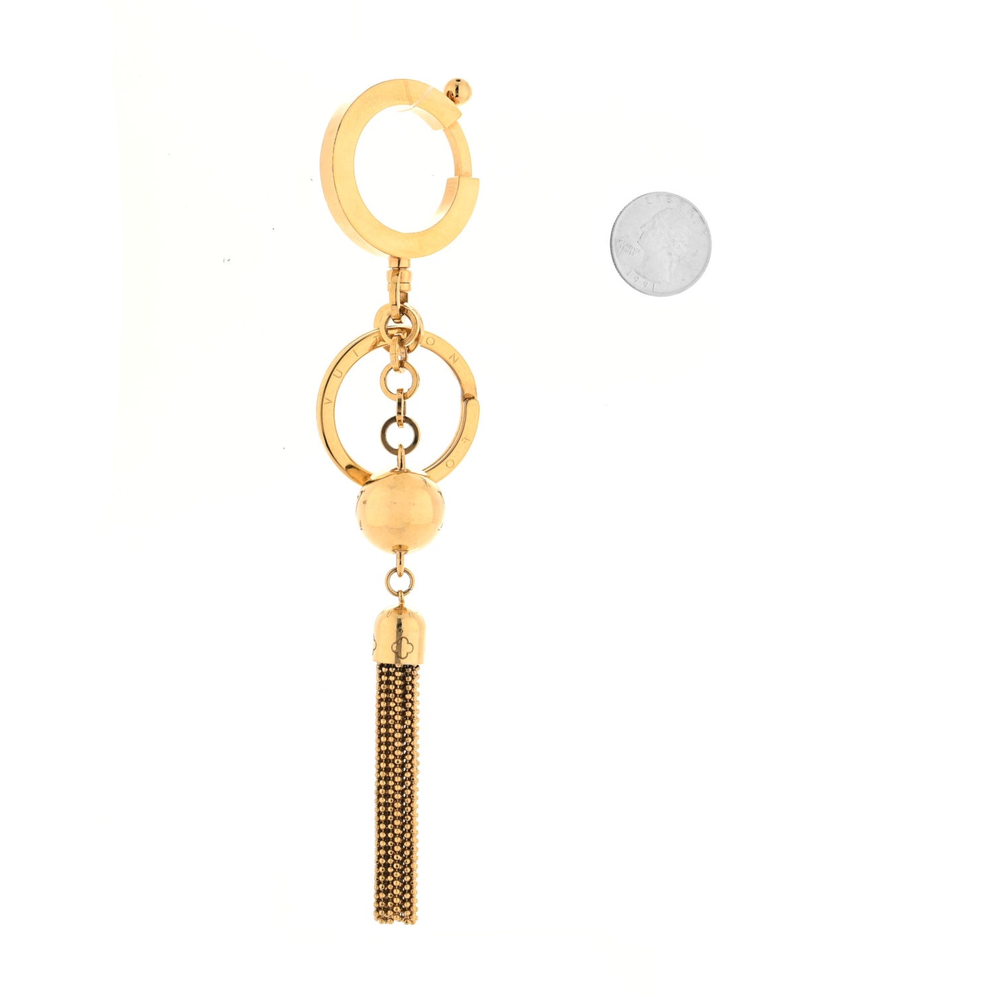 Goldtone Swing Key Holder and Bag Charm