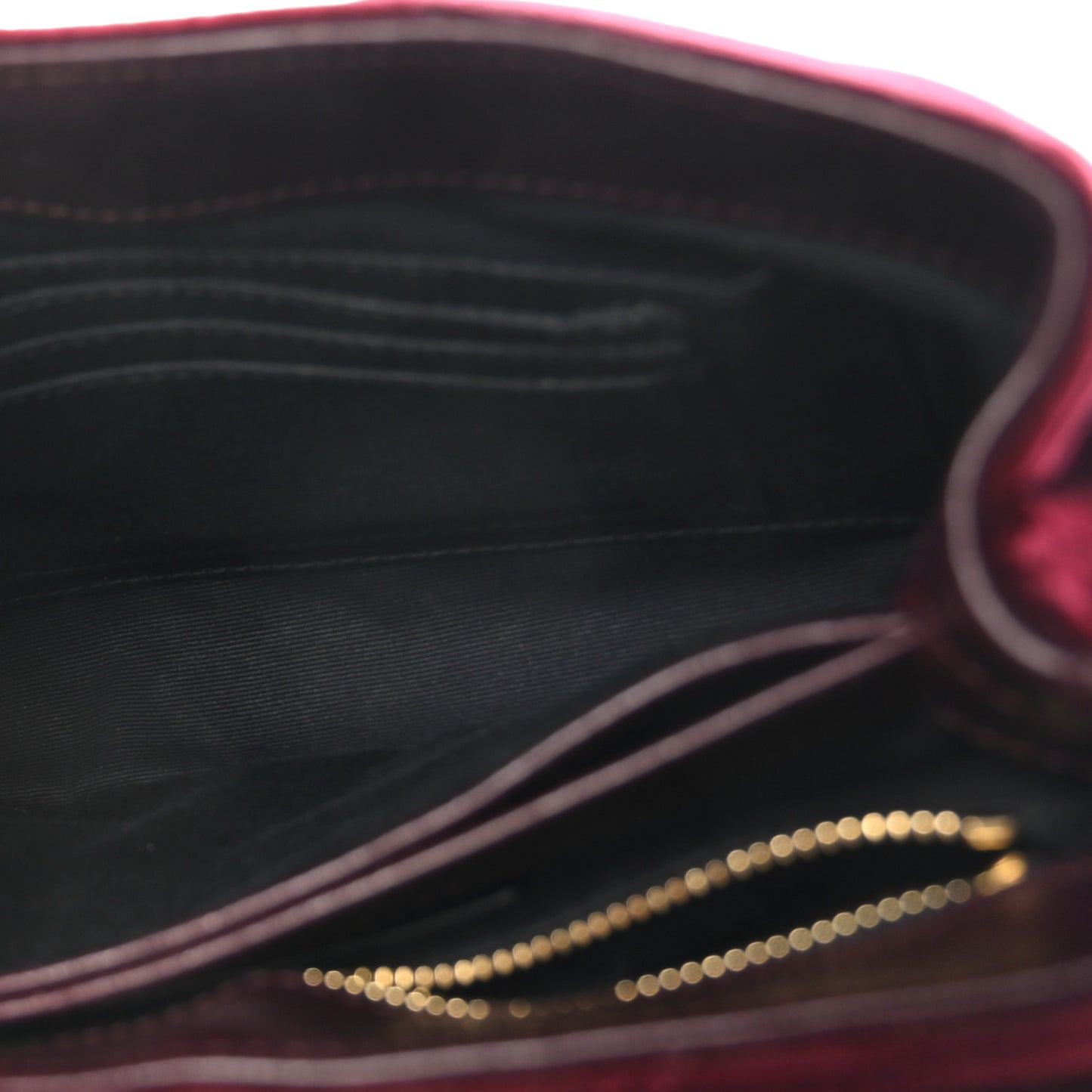 Velvet Y Quilted Monogram Toy Loulou Crossbody Bag French Burgundy