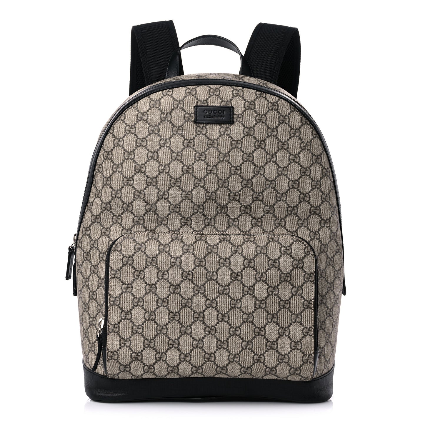 GG Supreme Monogram Medium Backpack Black