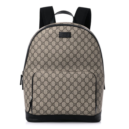 Gucci GG Supreme Monogram Medium Backpack Black 1 of 14