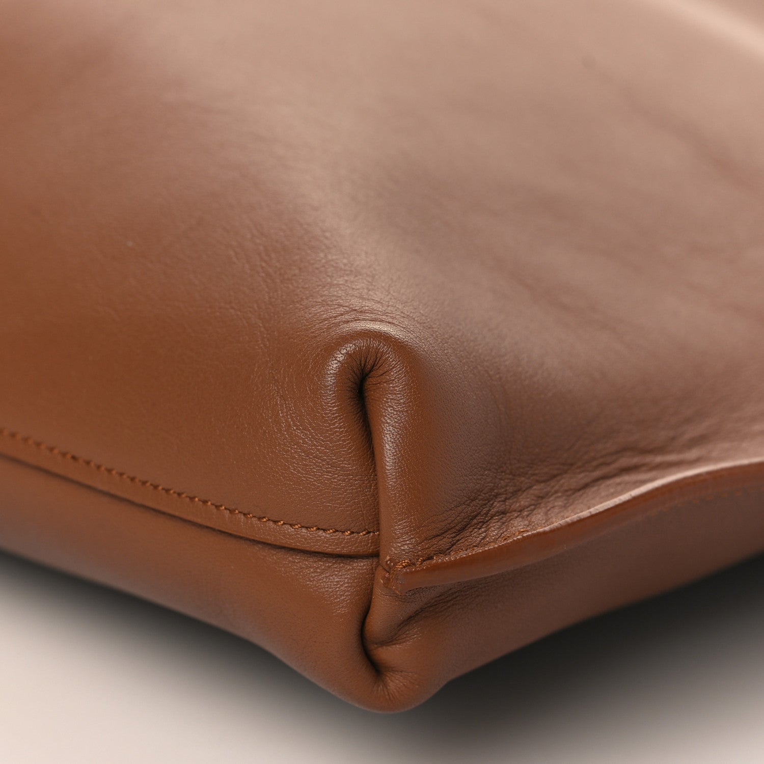 Saint Laurent Calfskin Medium Suzanne Hobo Brick 8 of 8