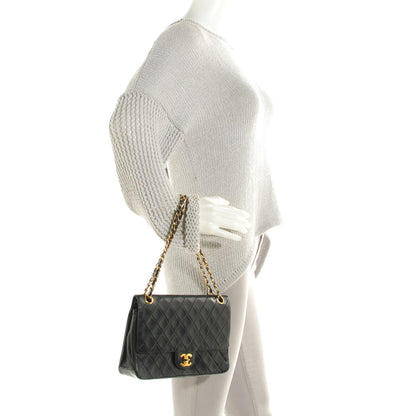 Chanel Lambskin Quilted Medium Double Flap Black 2 of 9