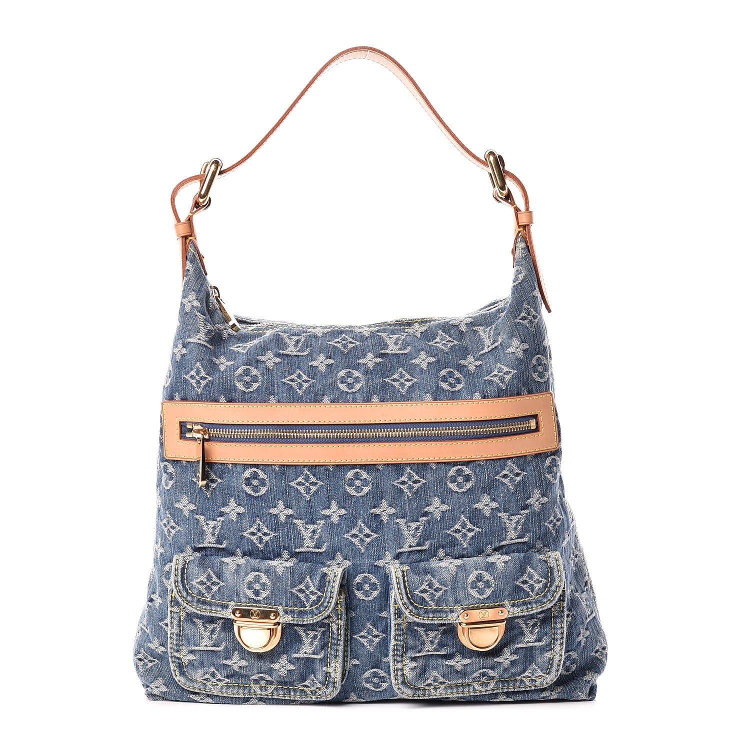 Louis Vuitton Denim Baggy GM Blue 1 of 9