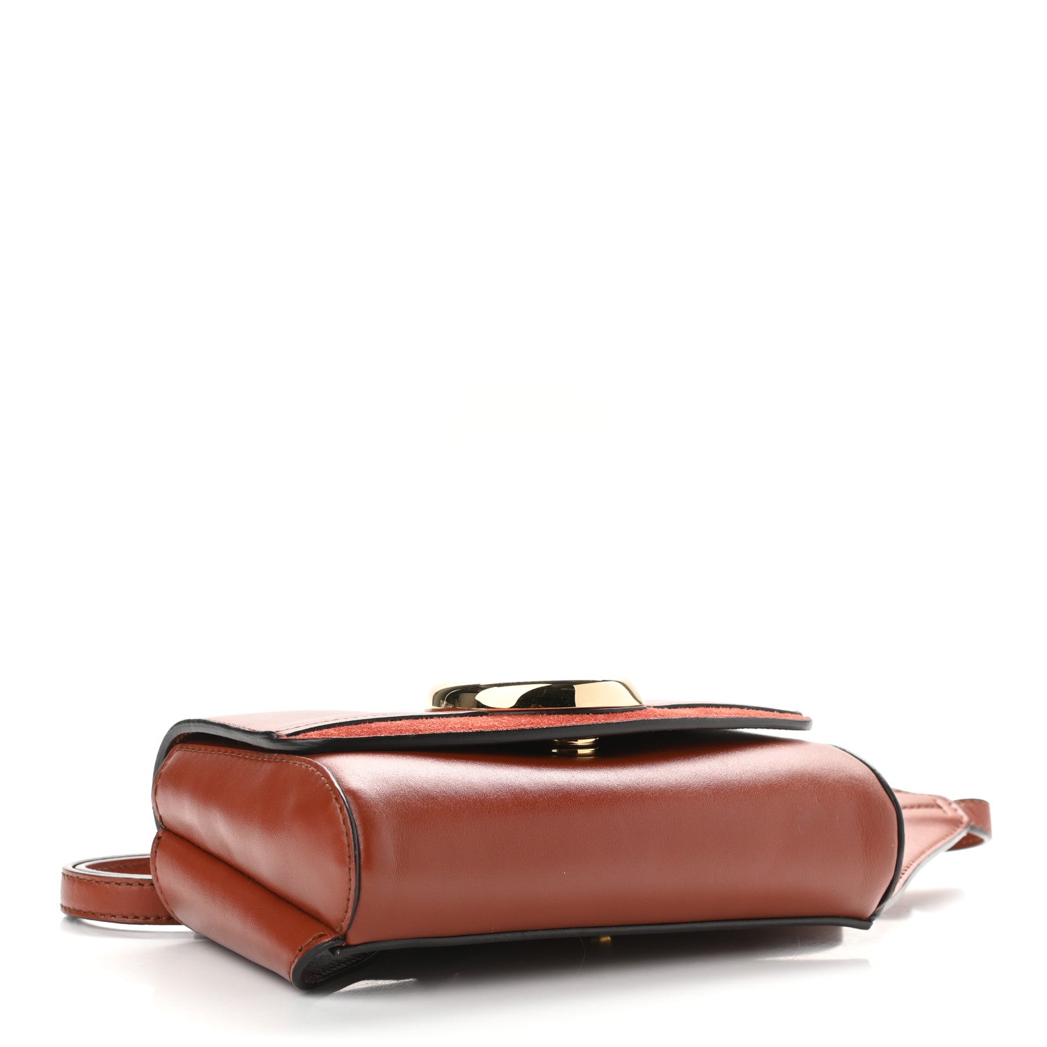 Chloe Calfskin Suede C Belt Bag Sepia Brown 4 of 8