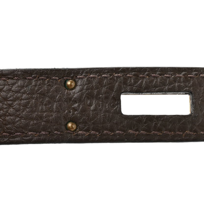 Hermes Taurillon Clemence BIRKIN 35 Cafe 7 of 16