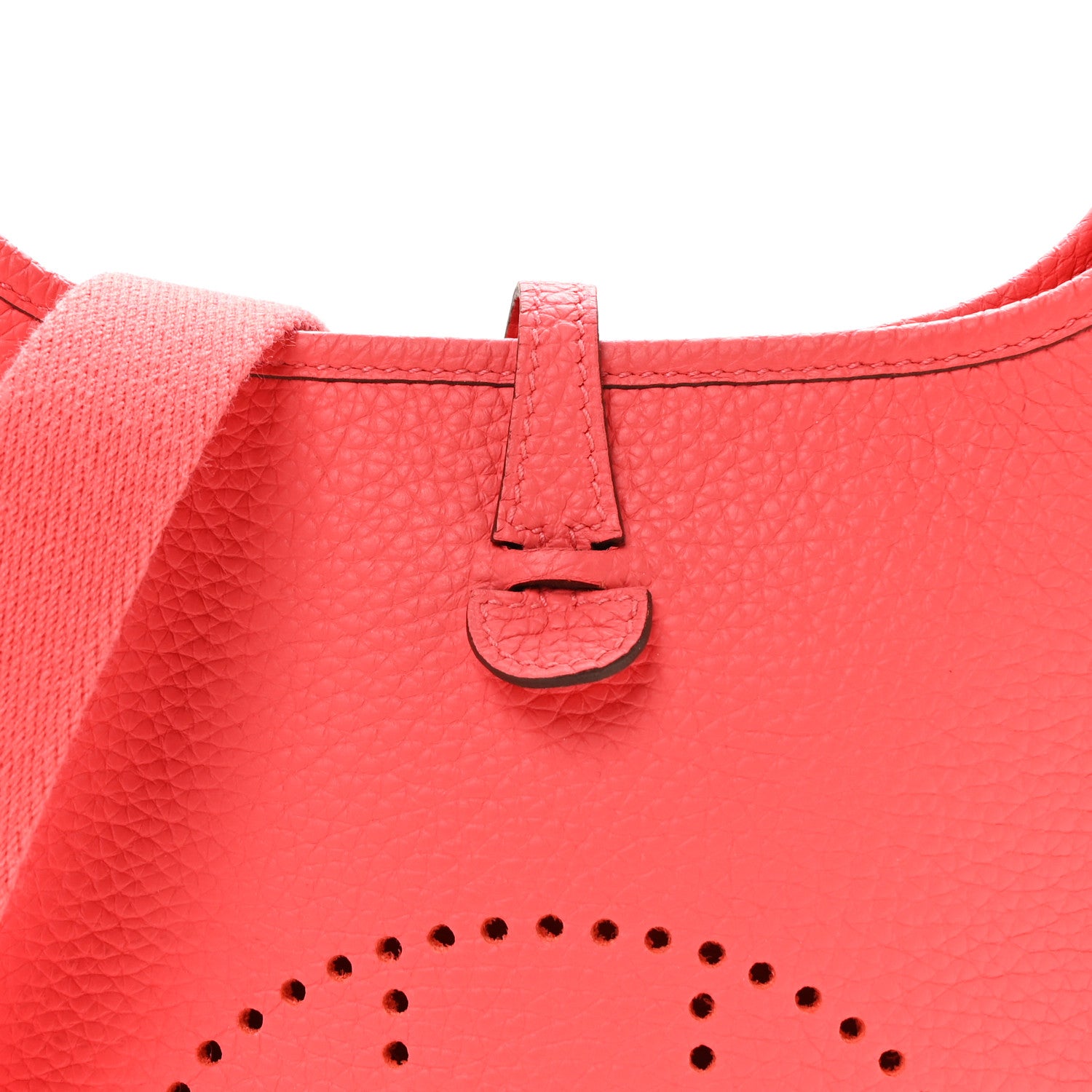 Hermes Taurillon Clemence Evelyne TPM Rouge Pivoine 8 of 12