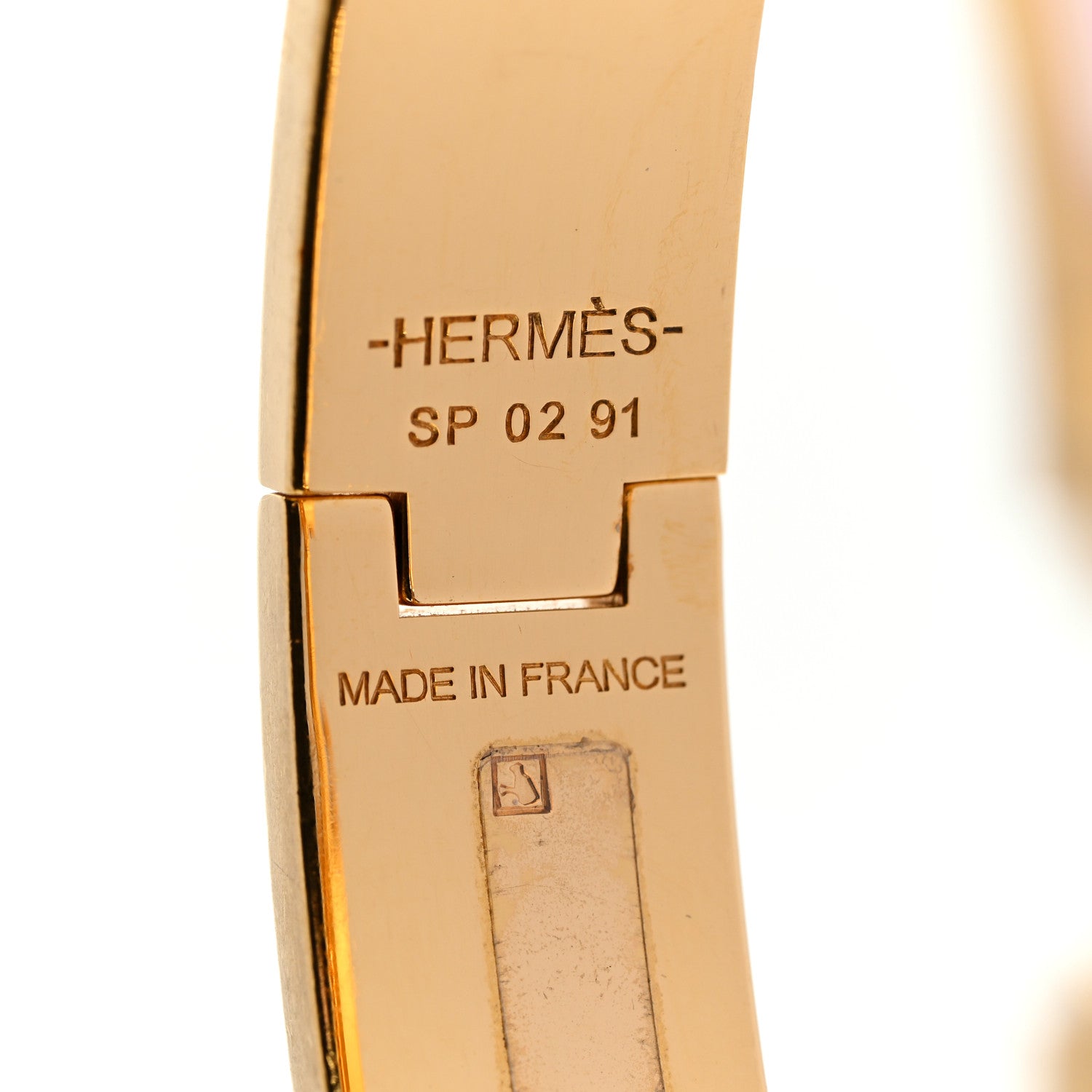 Hermes Enamel Narrow Clic Clac H Bracelet PM Rose Dragee 4 of 5