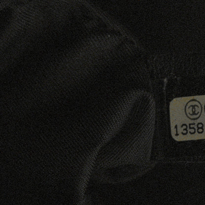 Chanel Coated Canvas Quilted Large Paris Biarritz Tote Black 7 of 9