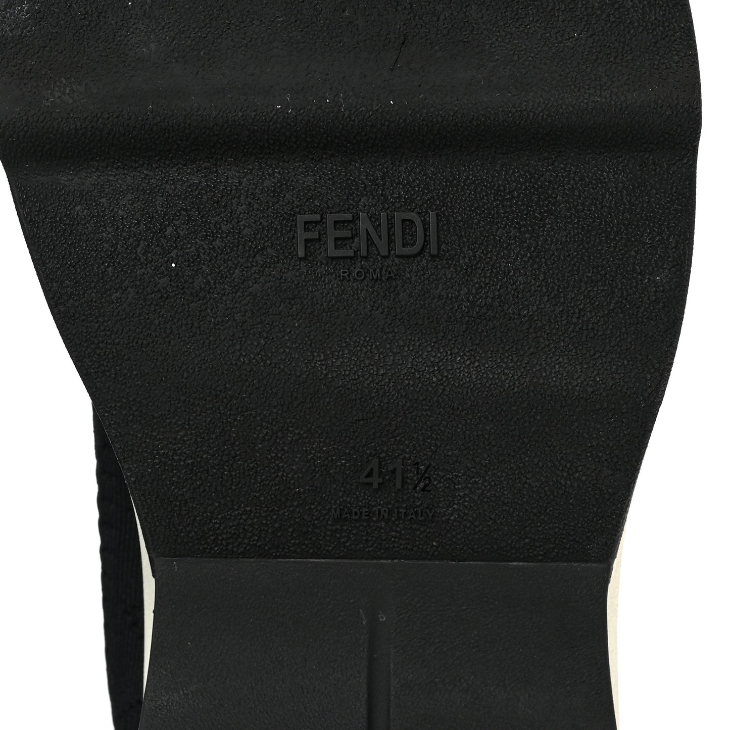 Stretch Knit Jacquard FF Sock Sneakers 41.5 Black