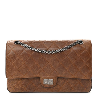Chanel Aged Calfskin Quilted 2.55 Reissue 226 Flap Light Brown 1 of 12