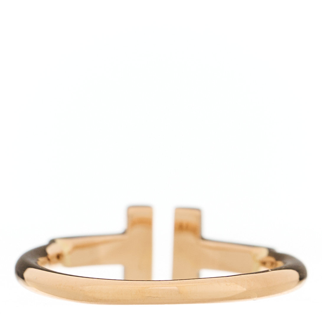 Tiffany 18K Rose Gold T Wire Ring 47 4 3 of 5