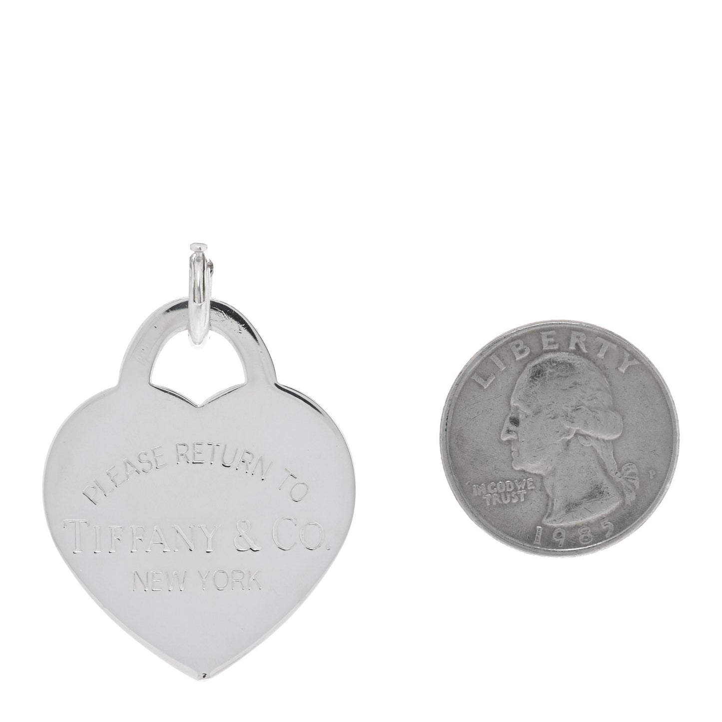 Sterling Silver Extra Large Return to Tiffany Heart Tag Charm