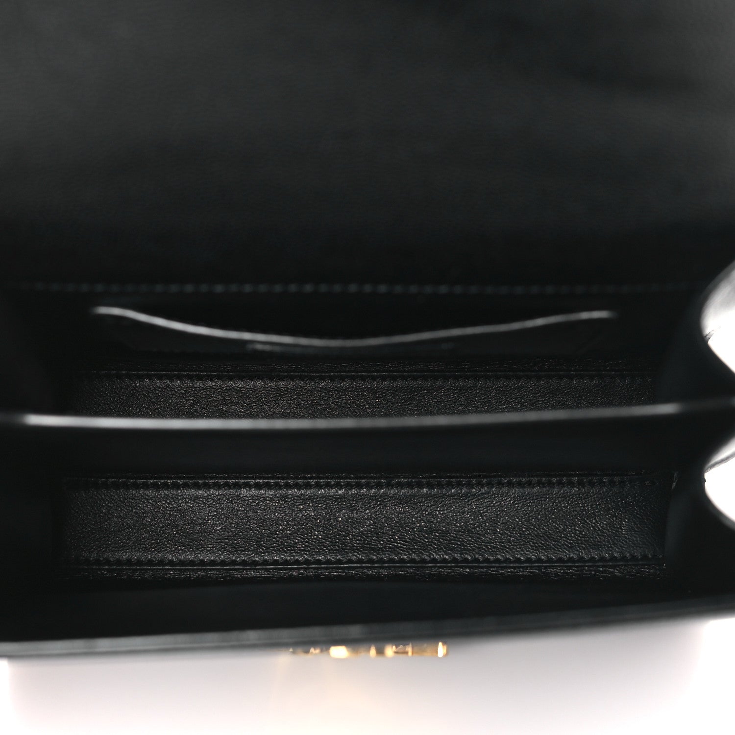 Saint Laurent Grain de Poudre Mini Classic Monogram Cassandra Top Handle Black 5 of 9