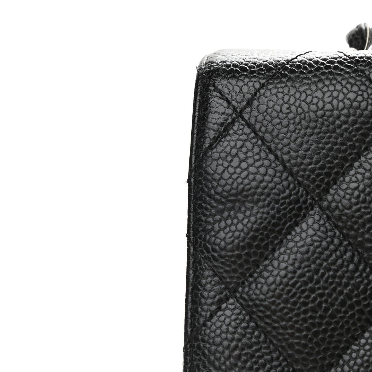 Caviar Quilted Jumbo Single Flap Black