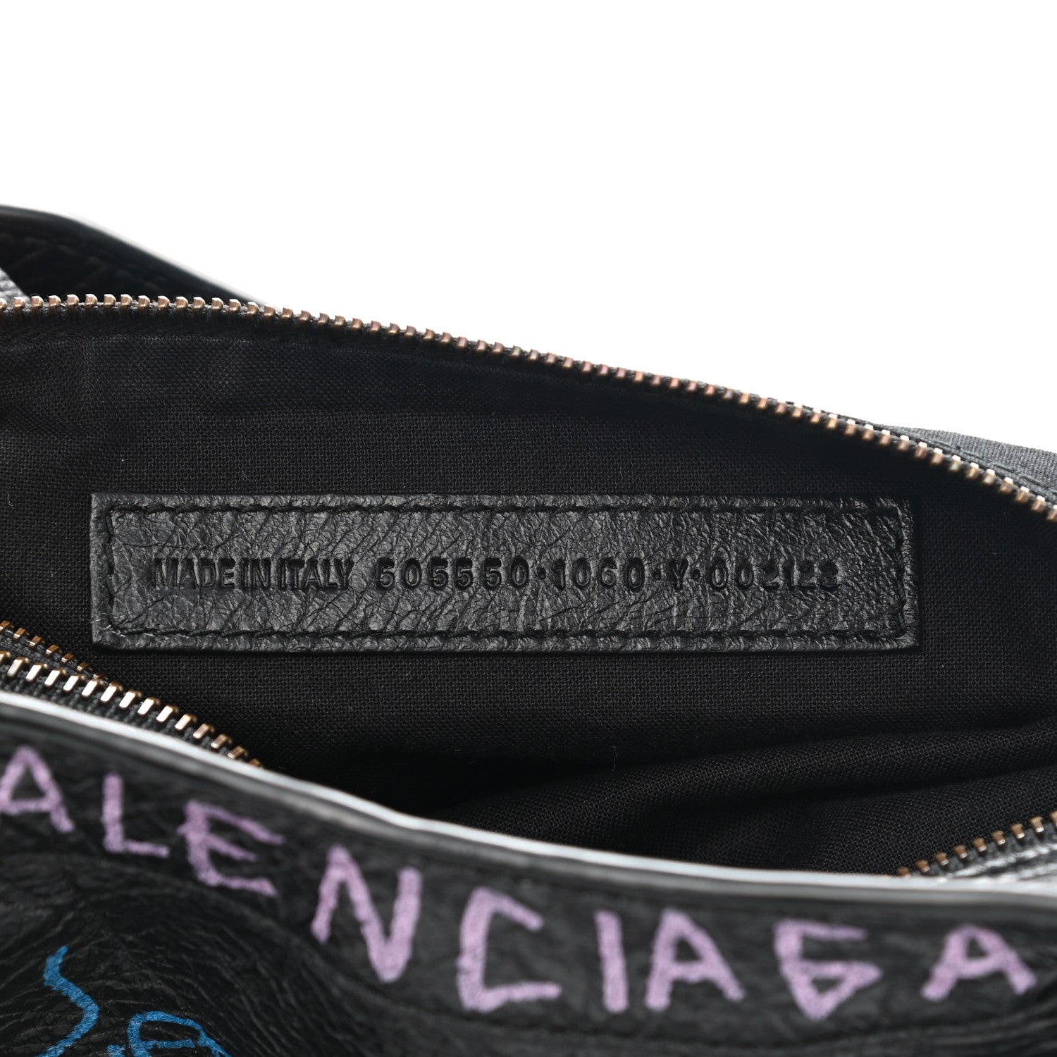 Balenciaga Agneau Graffiti All Over Classic Hardware City Black Multicolor 7 of 10
