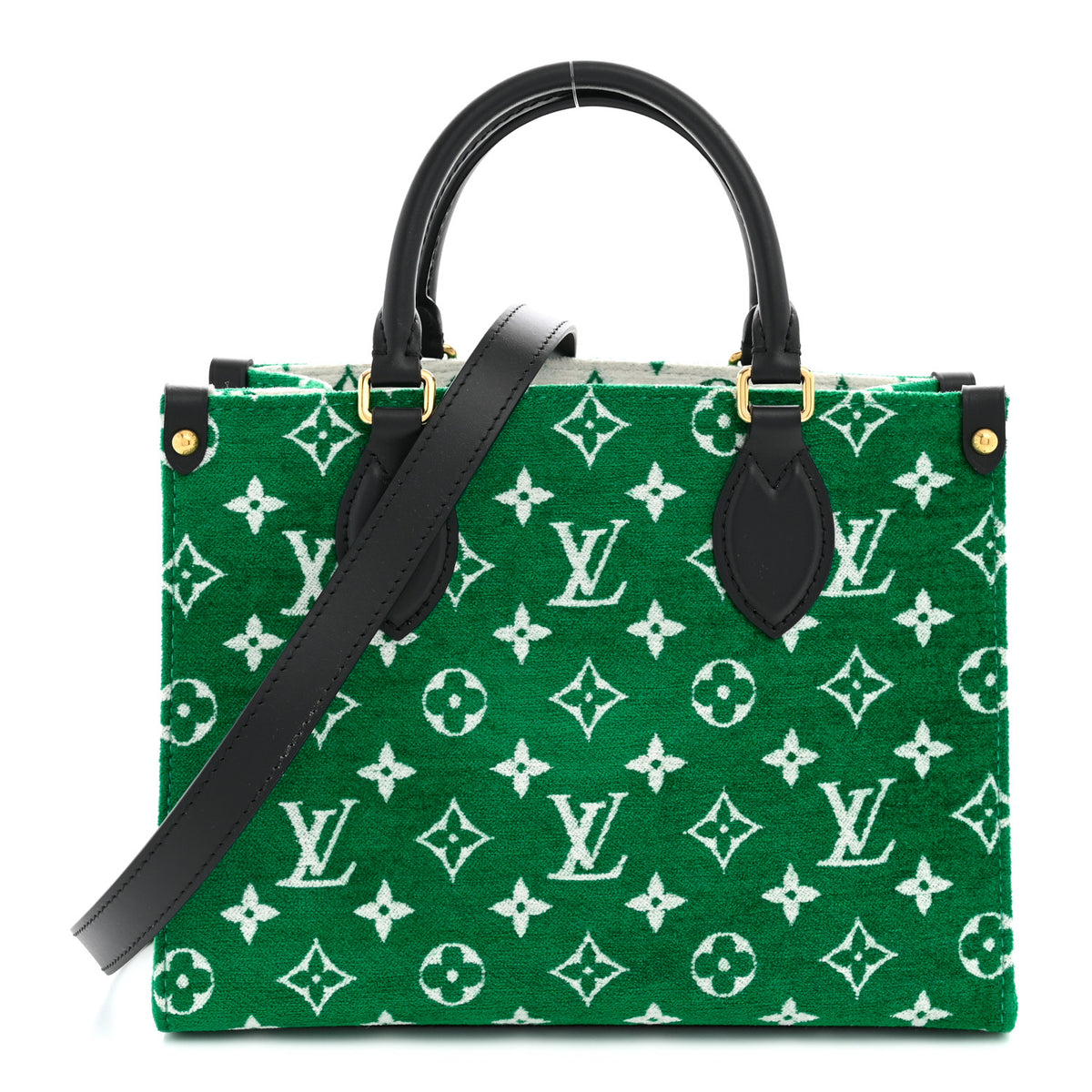 Louis Vuitton Jacquard Velvet Monogram Onthego PM Green 1 of 9