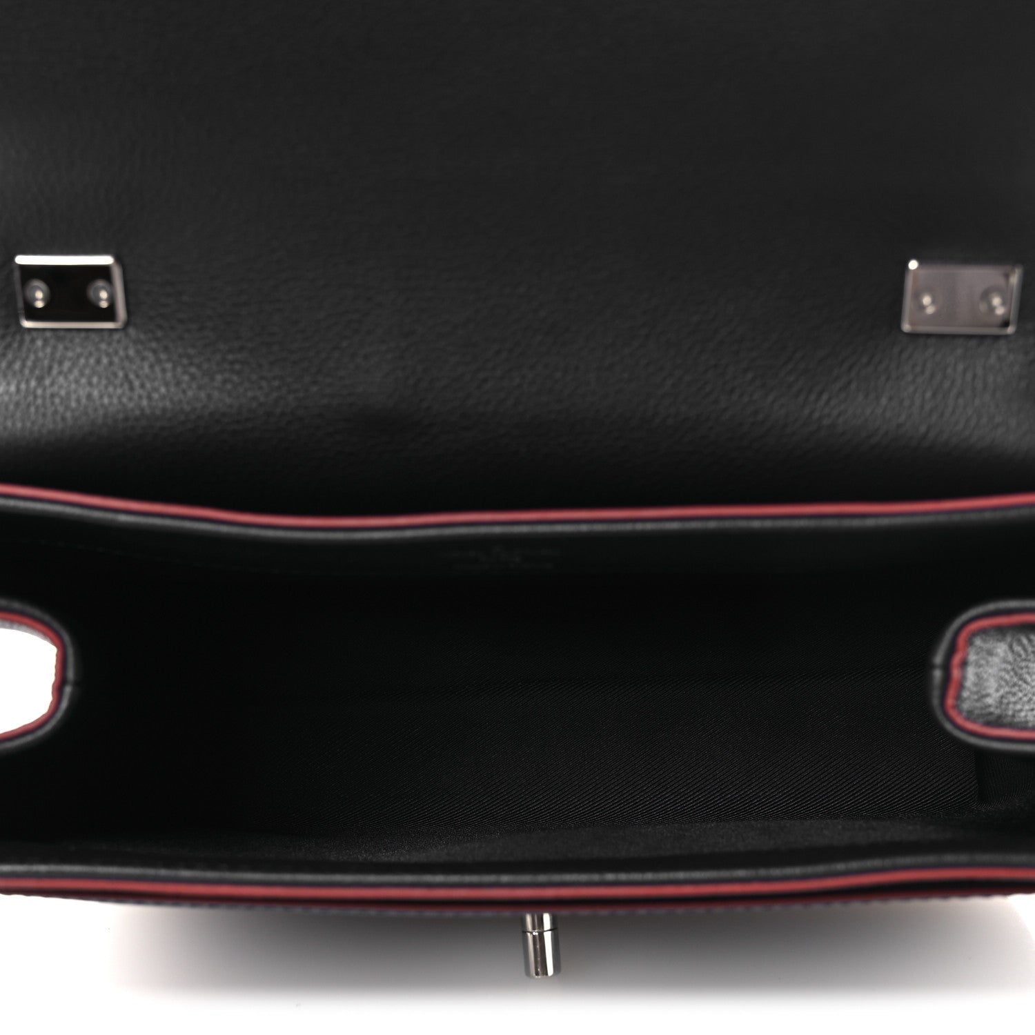 Louis Vuitton Calfskin Lockme II Chain Bag BB Marine Rouge 5 of 11