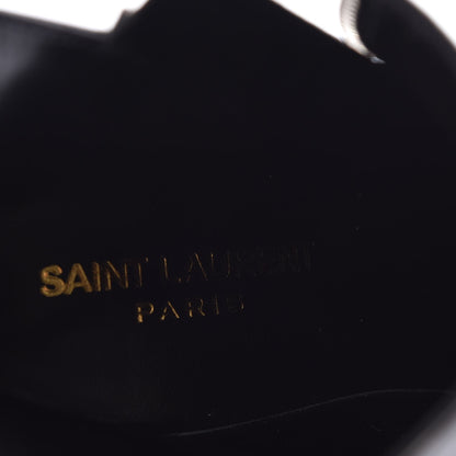 Saint Laurent Calfskin Niki 105 Wedge Booties 38.5 Black 7 of 9