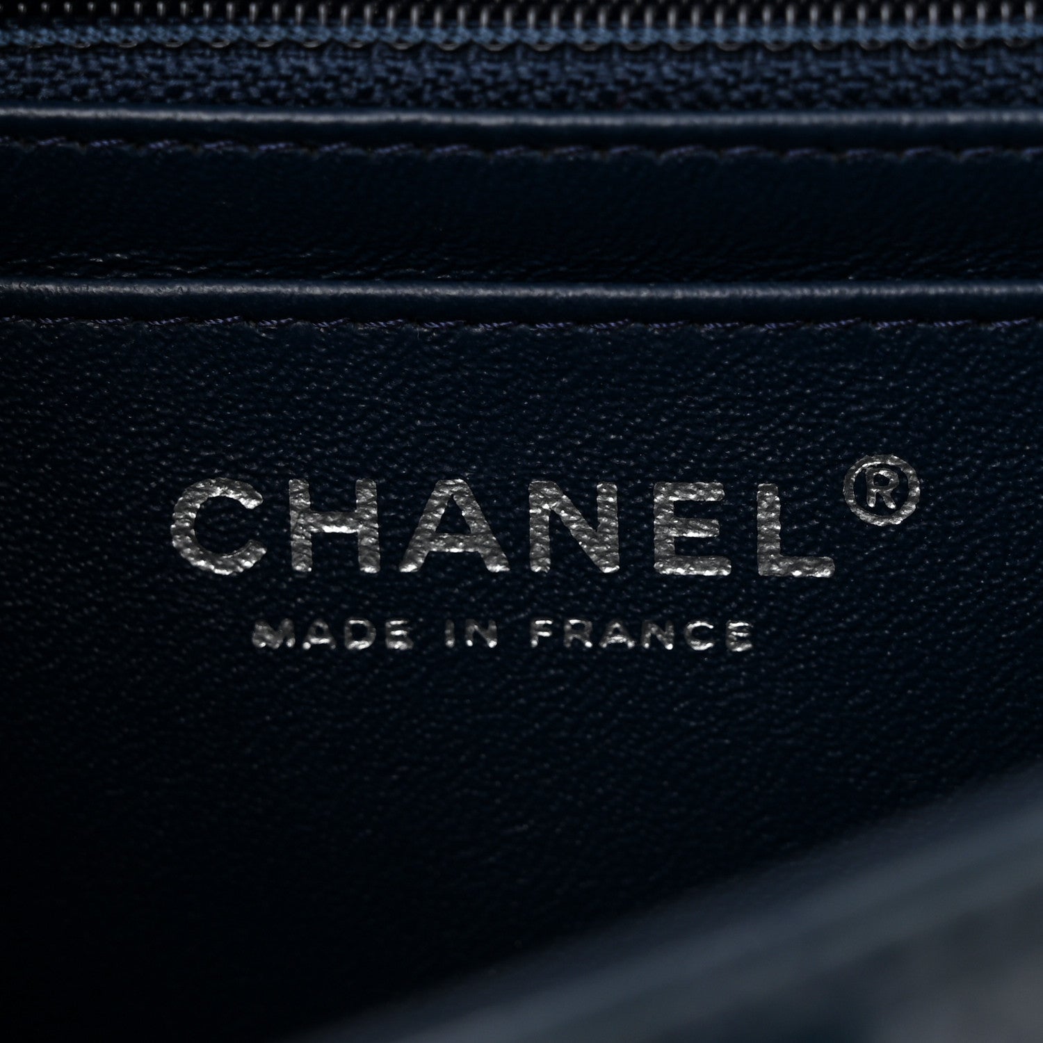 Chanel Patent Calfskin Quilted Mini Rectangular Flap Navy Blue 6 of 12