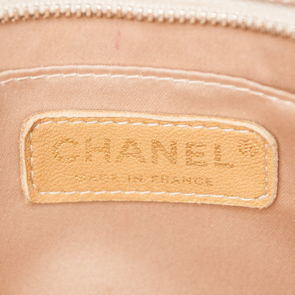Chanel Metallic Patent Calfskin Lucky Symbols Pochette Gold 7 of 9