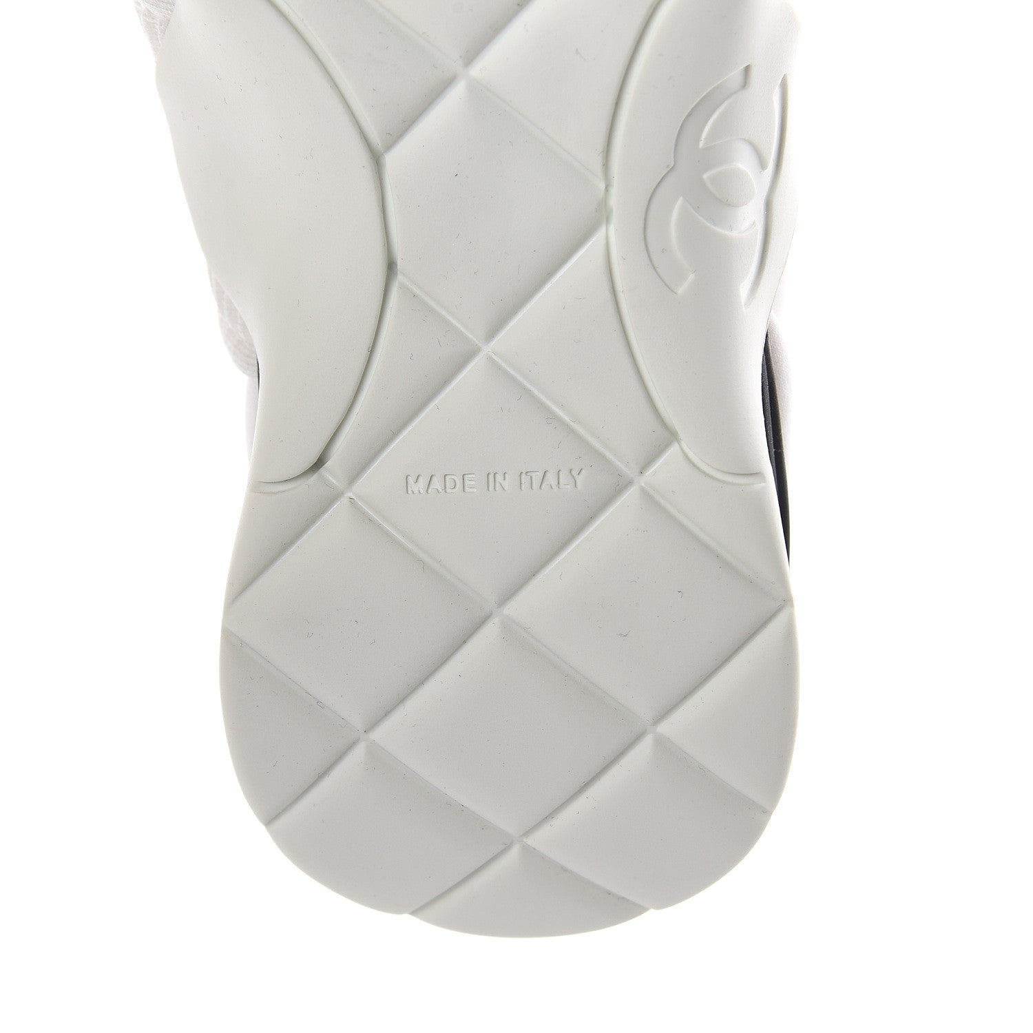 Chanel Stretch Fabric CC Sneakers 35 White 6 of 7