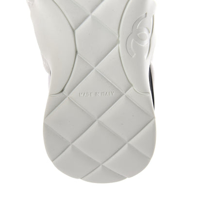 Chanel Stretch Fabric CC Sneakers 35 White 6 of 7