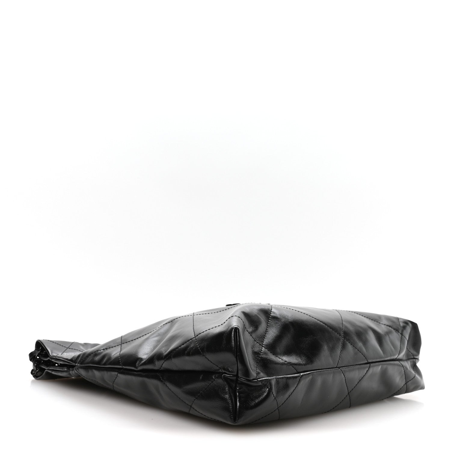 Chanel Shiny Calfskin Quilted Small Chanel 22 So Black 4 of 10