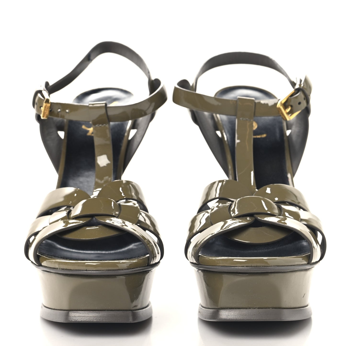Patent Tribute 105 Platform Sandals 38.5 Fog