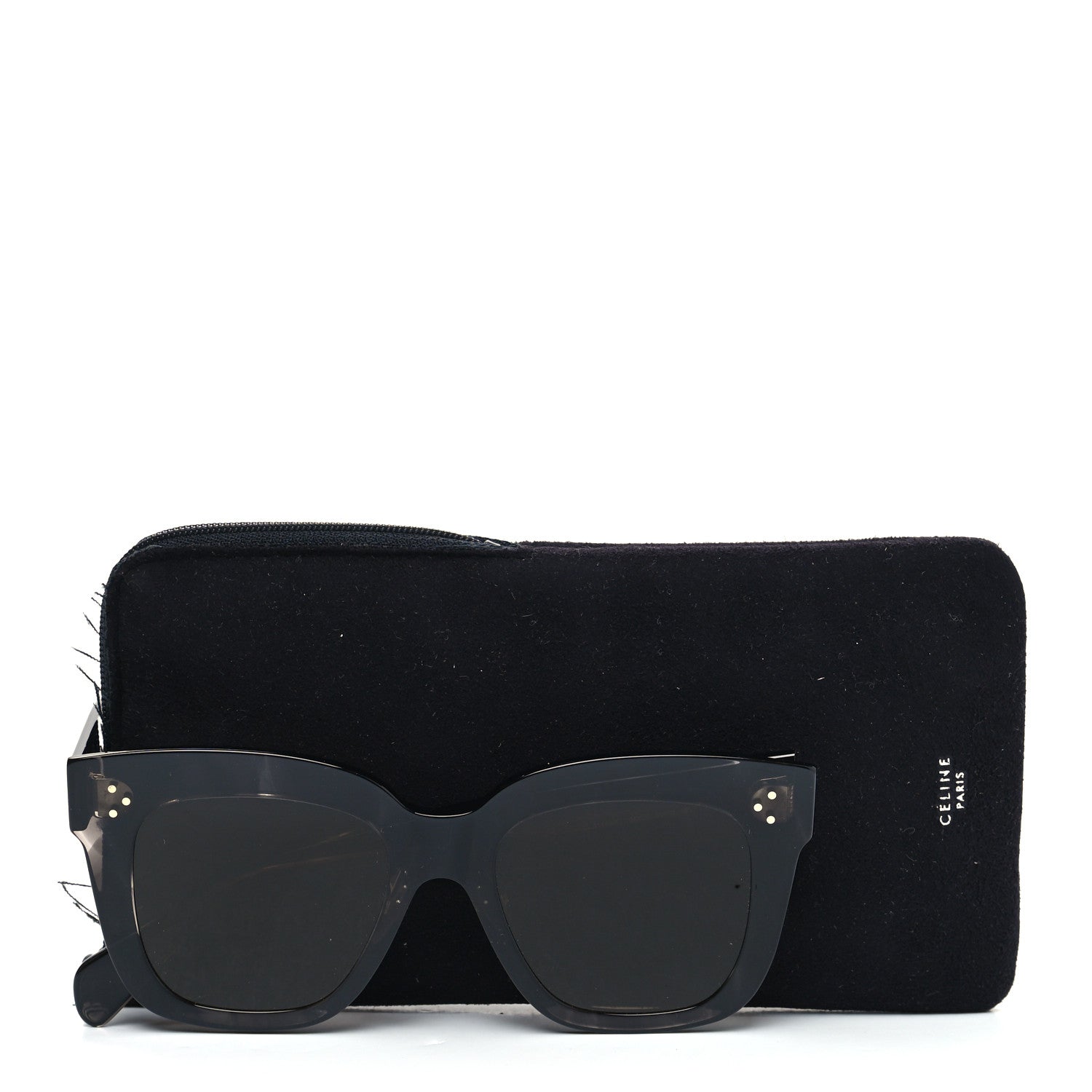 Celine Acetate Kim Sunglasses CL 41444/S Grey 7 of 7
