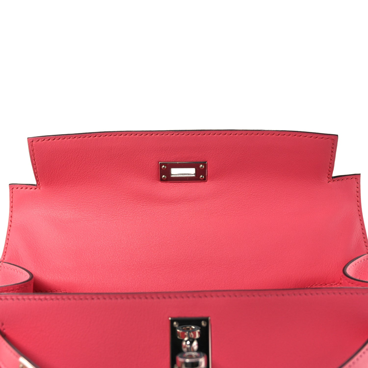 Hermes Swift Kelly Pochette Clutch Rose Azalee 13 of 26