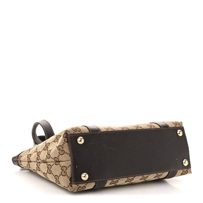 Gucci Monogram Small Abbey Tote Dark Brown 4 of 10