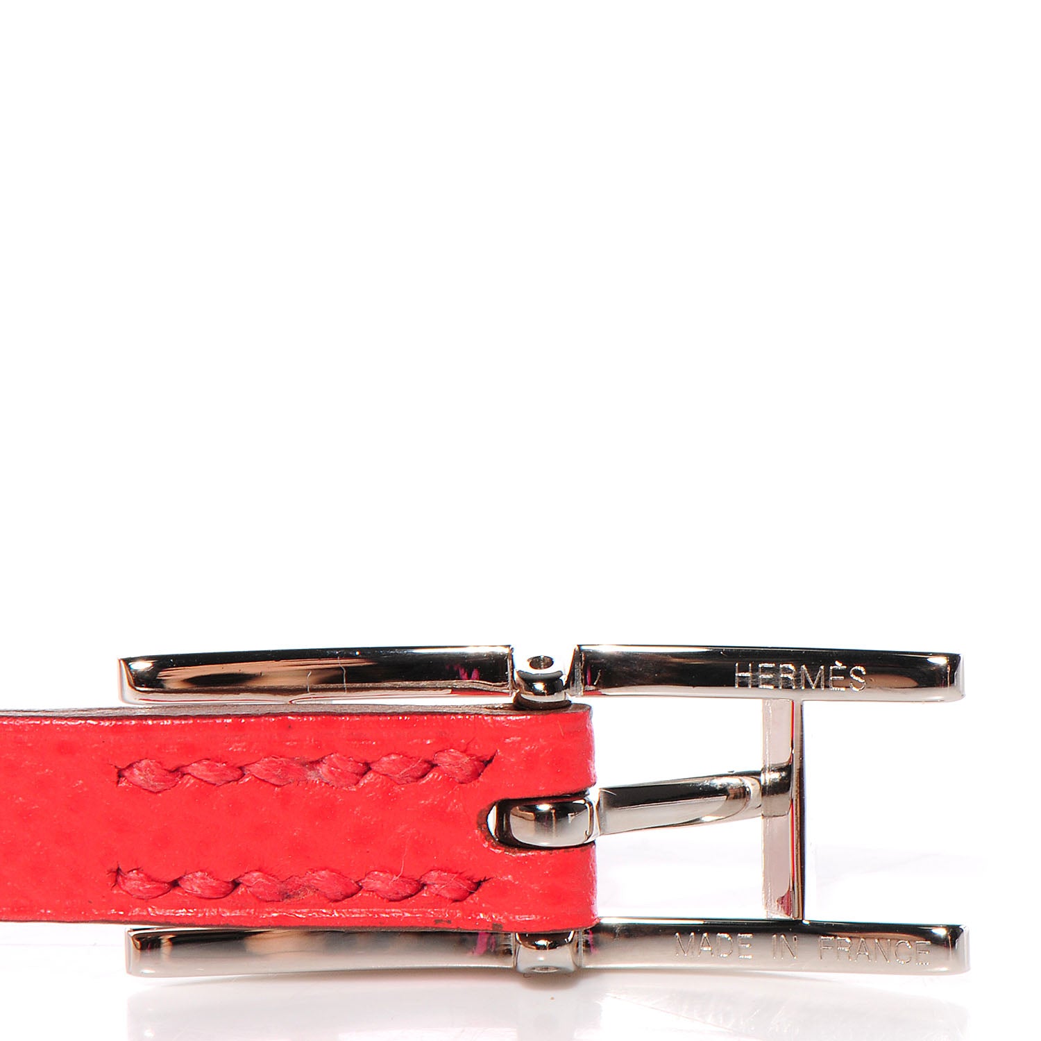 Hermes Epsom Behapi Double Tour Bracelet L Rose Jaipur White 4 of 6