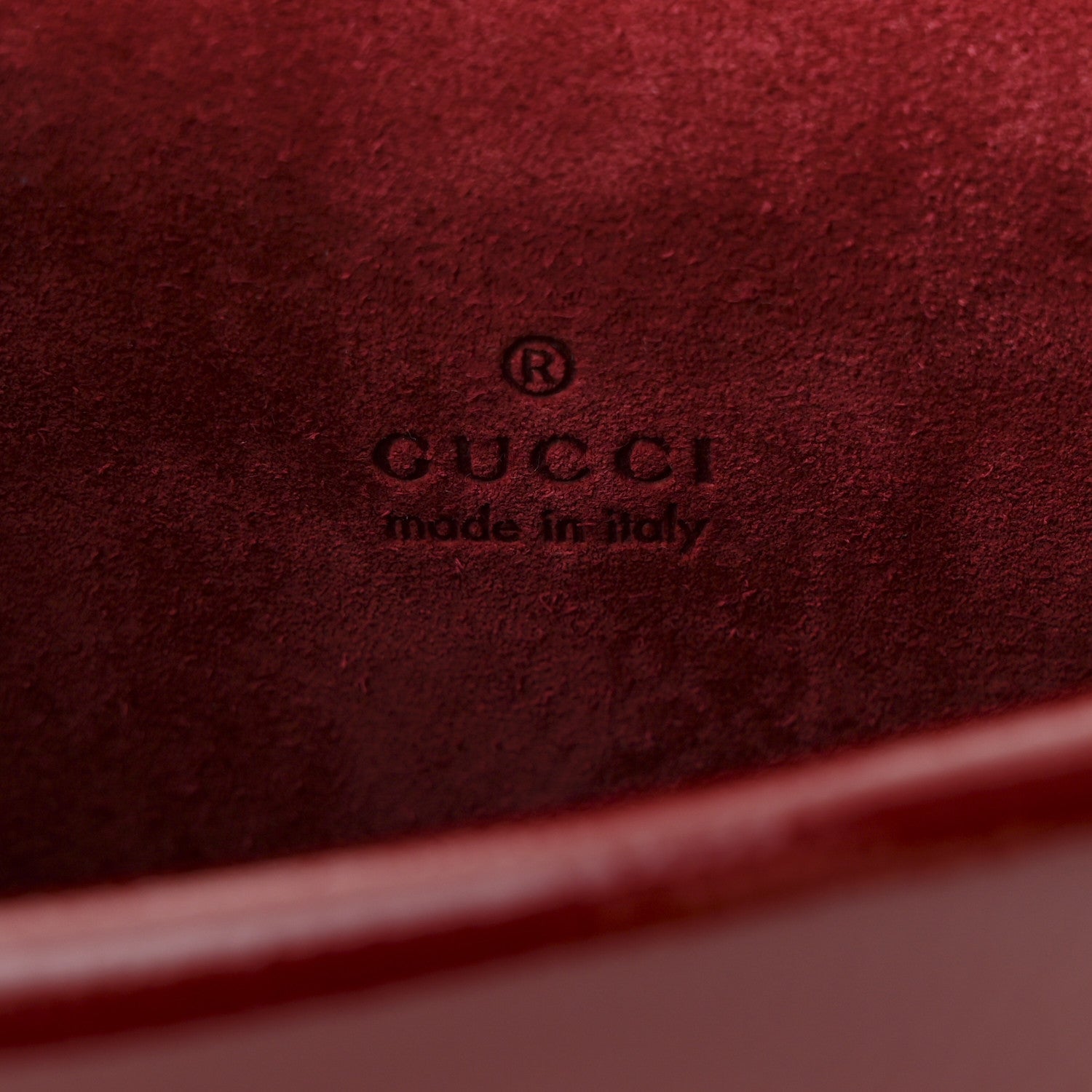 Gucci Crinkled Patent Mini Dionysus Shoulder Bag Rosso Ancora Red 5 of 8