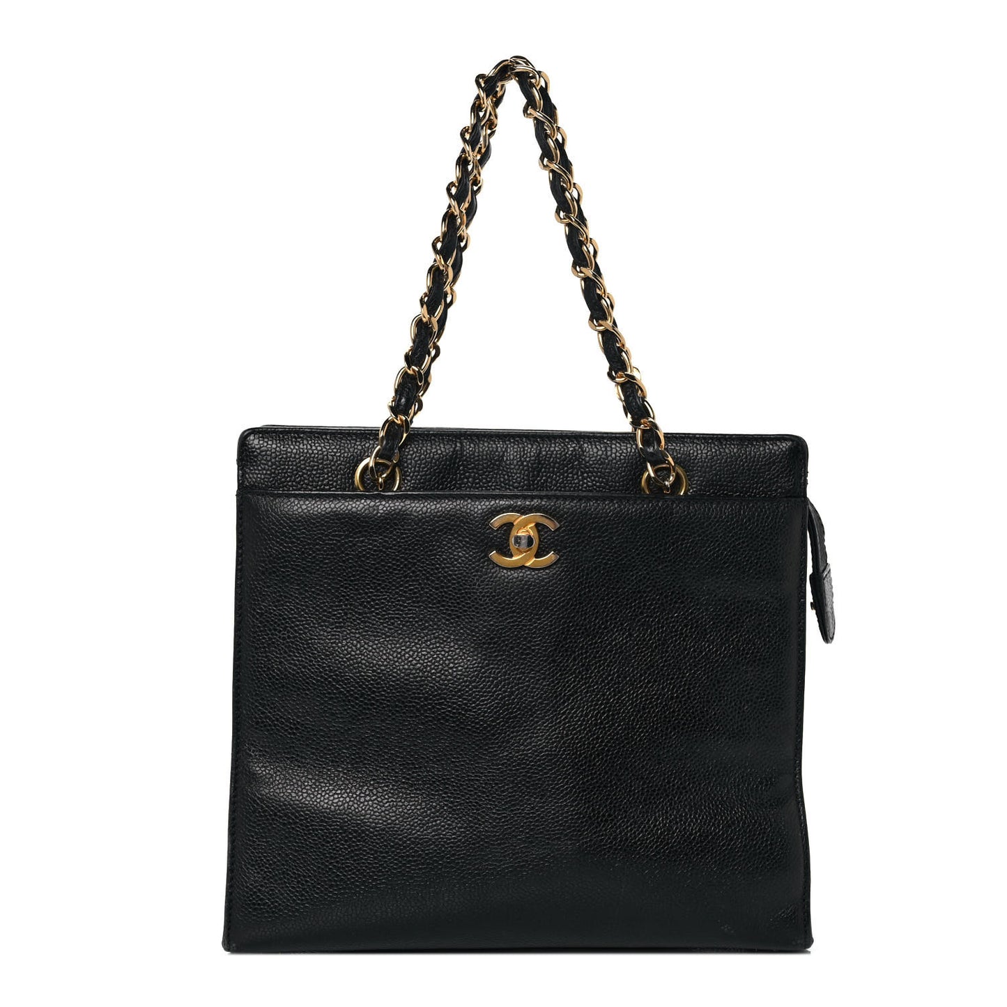 Caviar CC Shoulder Bag Black