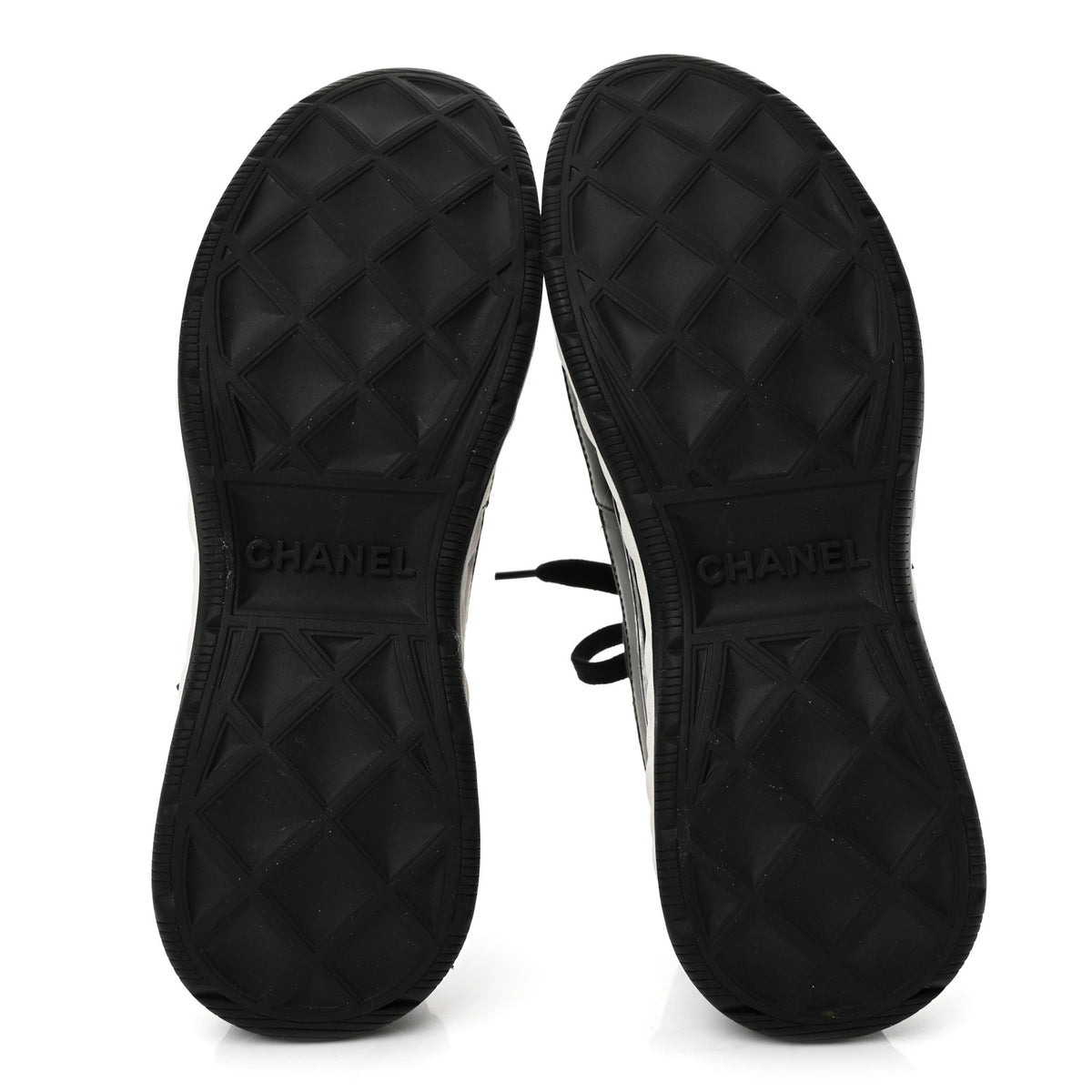 Velvet Calfskin Mixed Fibers CC Sneakers 41 Black