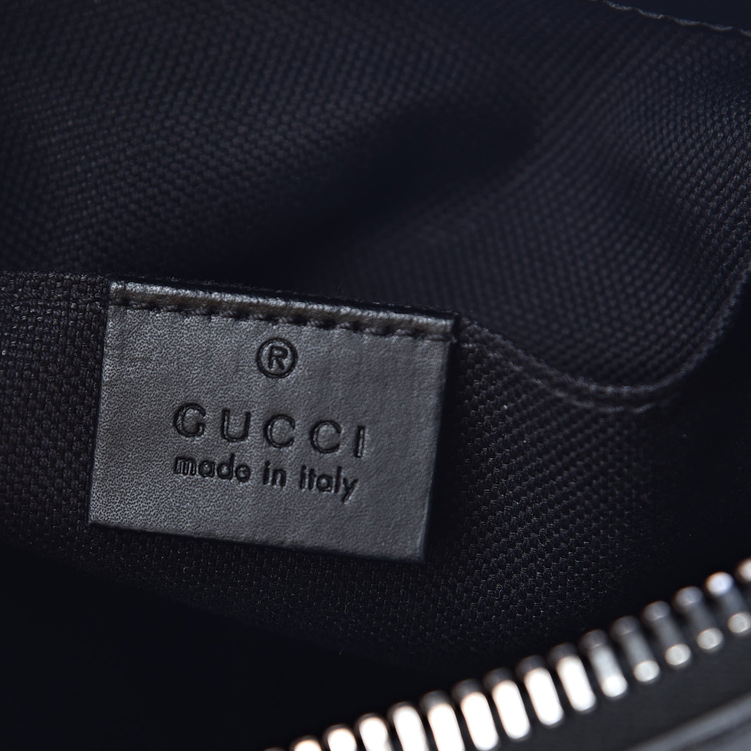 Gucci GG Supreme Monogram Web Small Flat Messenger Bag Black Grey 6 of 11