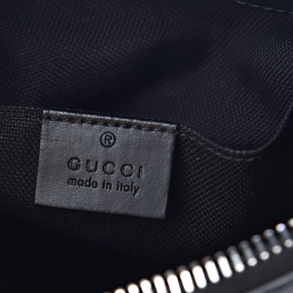Gucci GG Supreme Monogram Web Small Flat Messenger Bag Black Grey 6 of 11