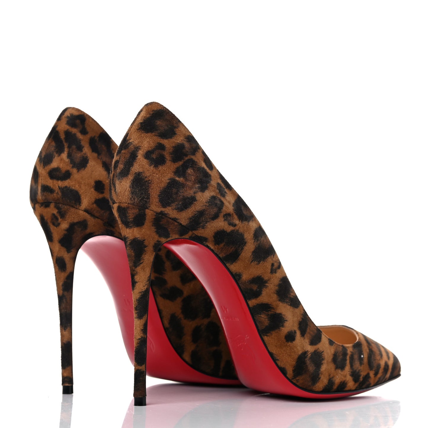 Veau Velours Pigalle Follies 100 Pumps 41 Leopard