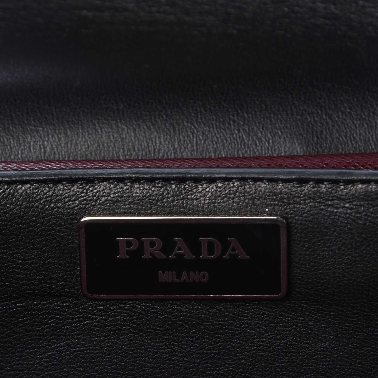 Saffiano Lux Sound Shoulder Bag Granato