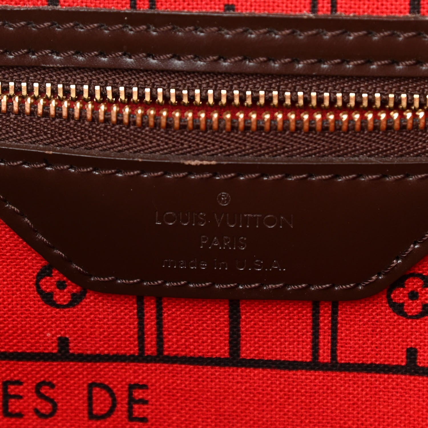 Louis Vuitton Damier Ebene Neverfull MM 6 of 10