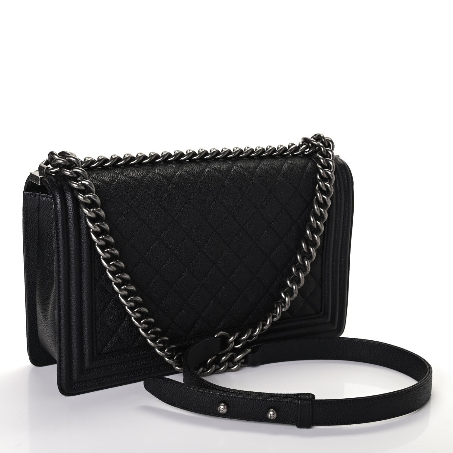 Chanel Caviar Quilted New Medium Boy Flap Black 2 of 5