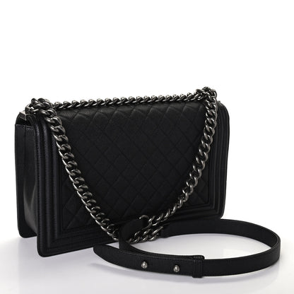Chanel Caviar Quilted New Medium Boy Flap Black 2 of 5