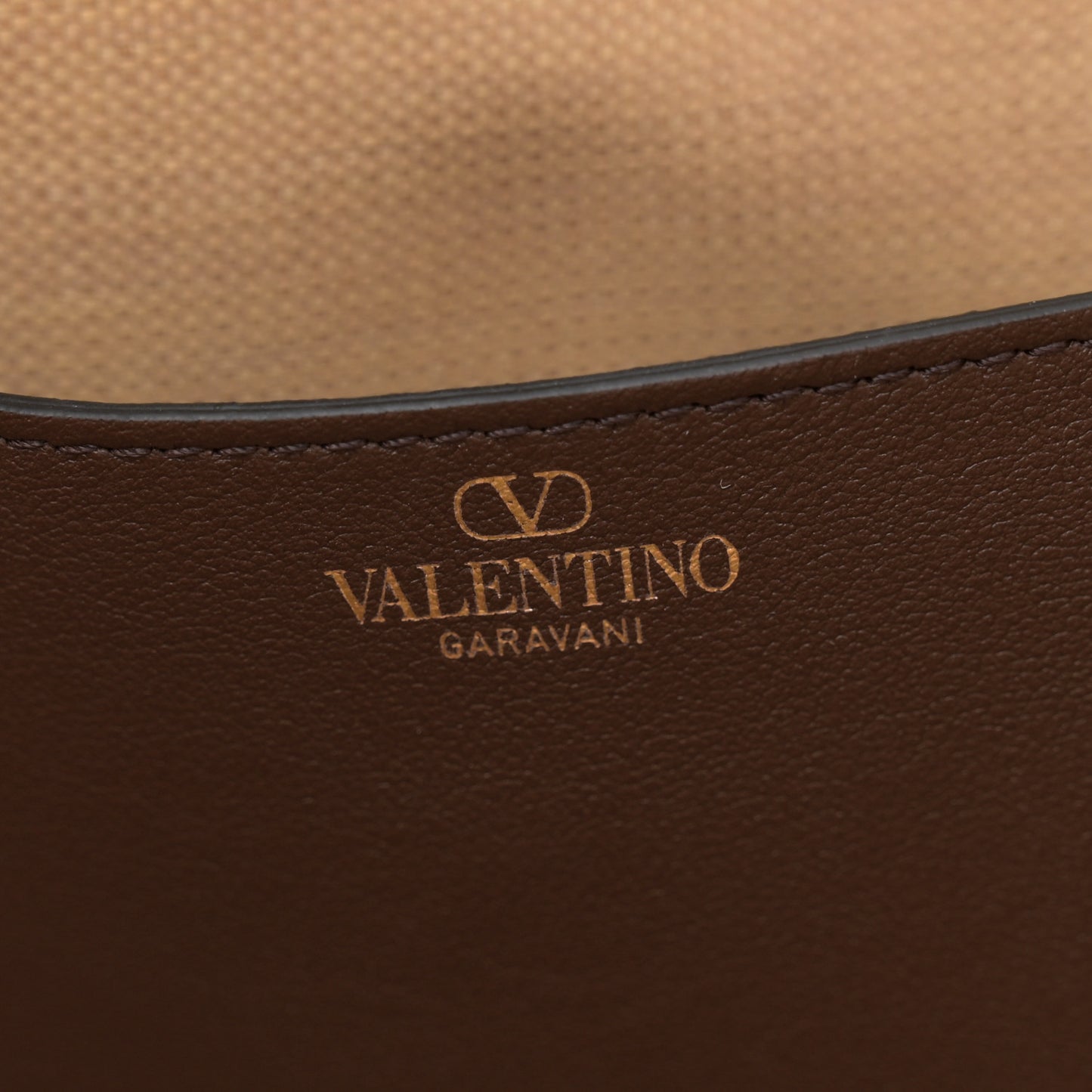 Synthetic Raffia Calfskin Rockstud Garden Tote Bag Tobacco Cacao