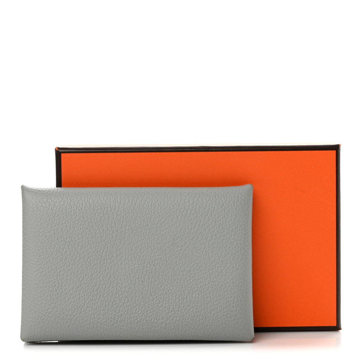 Hermes Evercolor Calvi Card Case Bleu Glacier 8 of 8