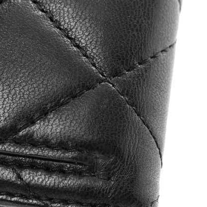 Chanel Lambskin Quilted Compact Flap Wallet Black 11 of 12
