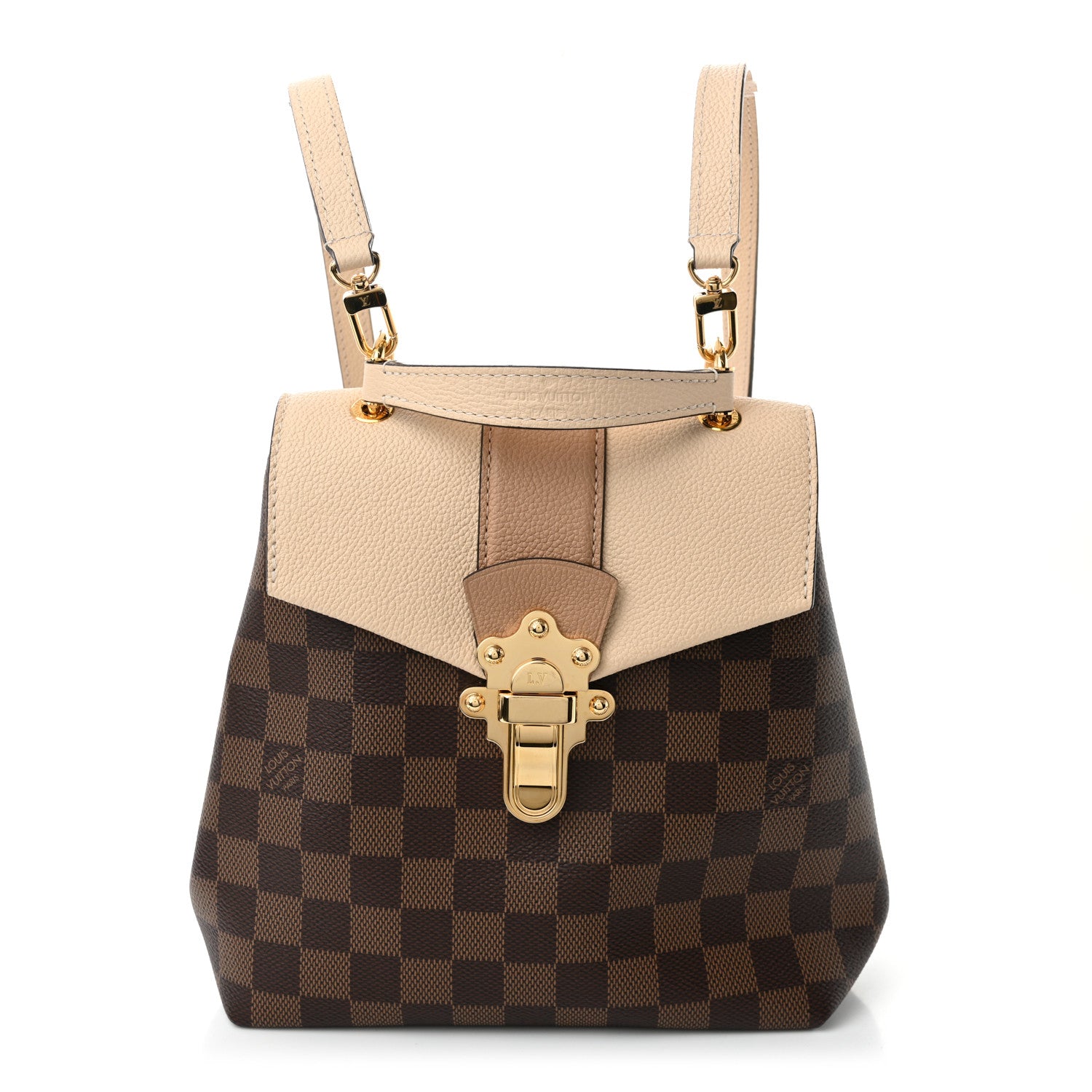 Louis Vuitton Damier Ebene Clapton Backpack Creme 1 of 10