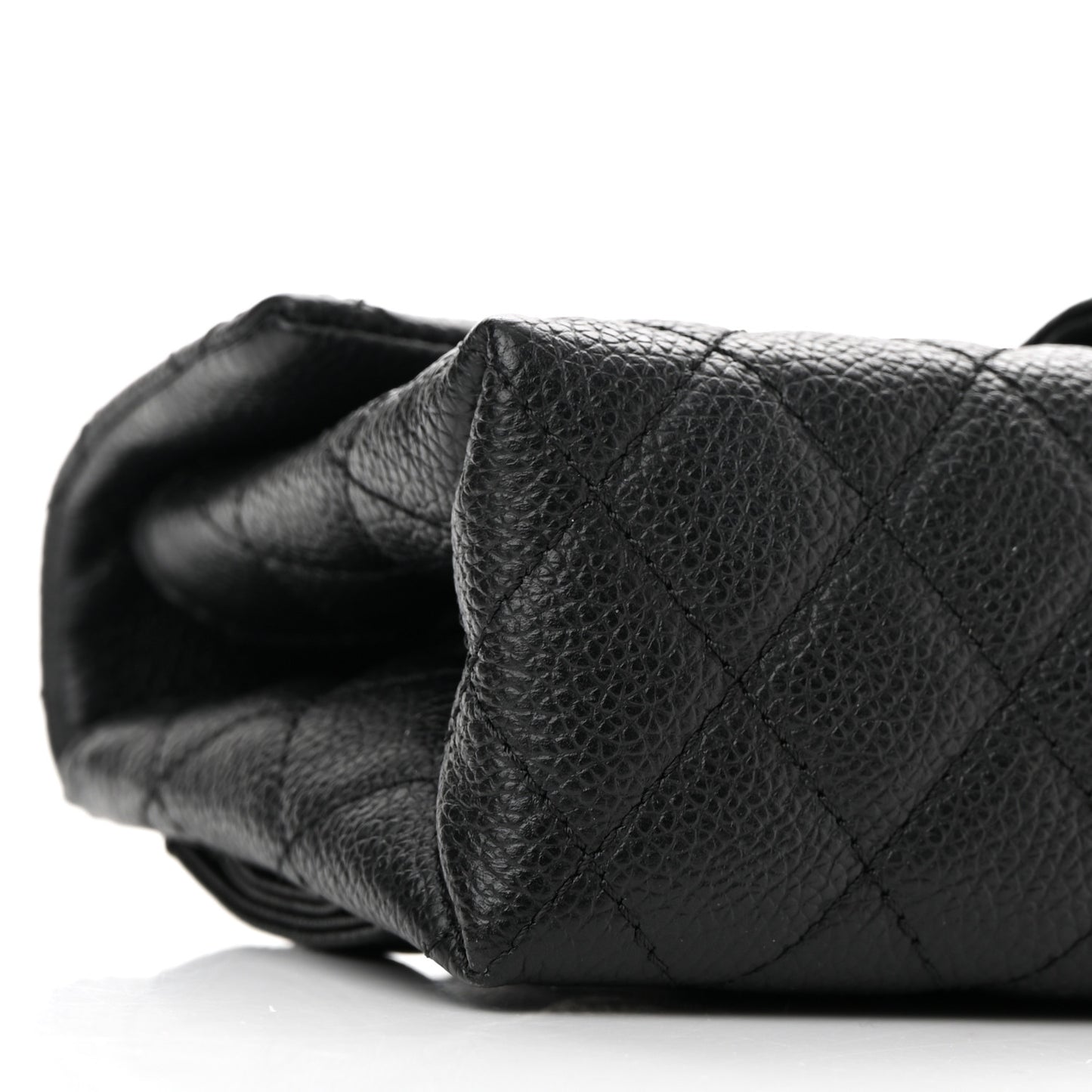 Grained Calfskin Quilted 2.55 Reissue Flap Belt Bag Clutch Black