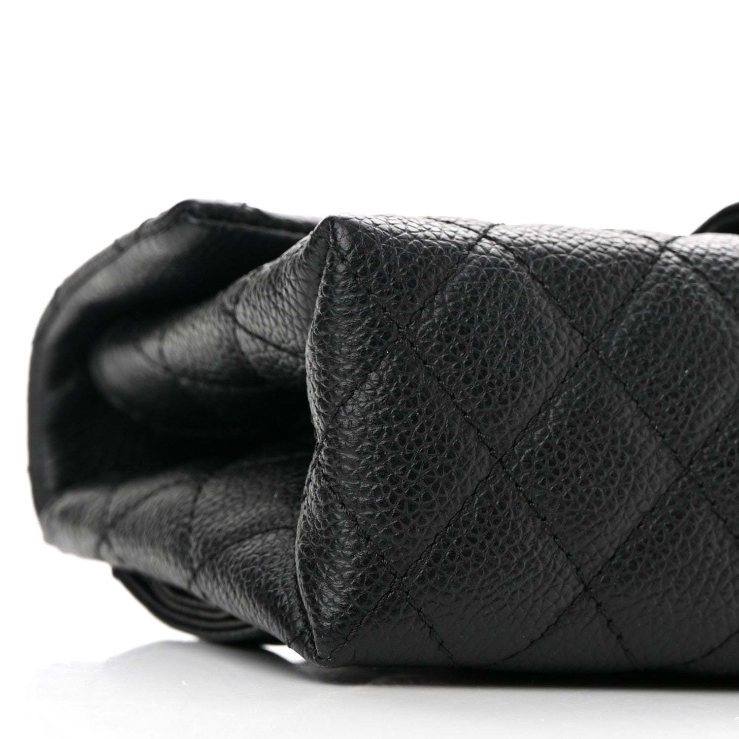 Chanel Grained Calfskin Quilted 2.55 Reissue Flap Belt Bag Clutch Black 9 of 11