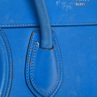 Celine Palmelato Micro Luggage Electric Blue 9 of 15