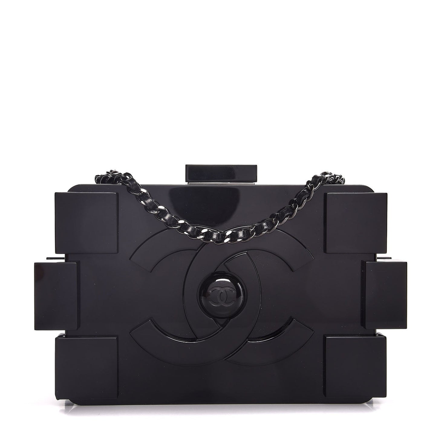 Plexiglass Boy Brick Lego Clutch Black